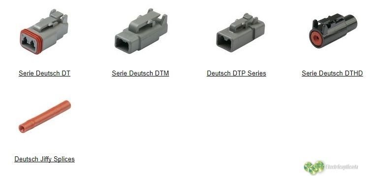 Elementos que se utilizan para empalmes entre cables eléctricos (Conectores) 6 conector Deutsch