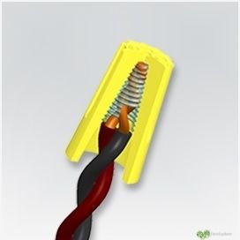 Elementos que se utilizan para empalmes entre cables eléctricos (Conectores) 11 conector tipo resorte conexion en espiral