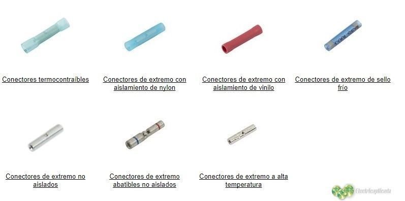 Elementos que se utilizan para empalmes entre cables eléctricos (Conectores) 1 conectores tipo butt