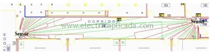 Mejor ubicación de sensores de ocupación en Oficinas, bodegas, corredores, baños, salones de clase etc 7 posicion-optima-sensores-de-iluminacion-en-pasillos-2a-2