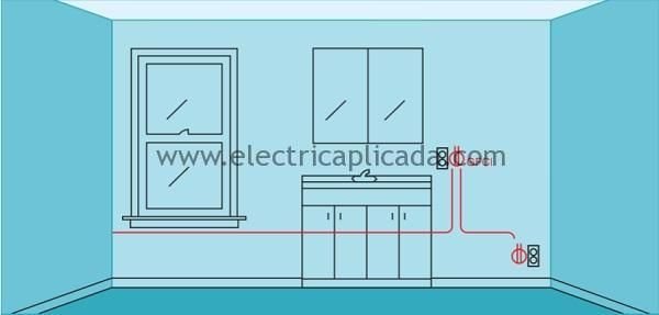 Parte 1 - Cableado eléctrico típico para conexión de tomacorrientes e interruptores en instalaciones eléctricas 3 Conexion tomacorrinete GFCI