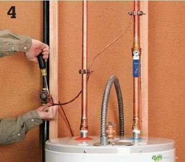 Correcta equipotencializacion del sistema de puesta a tierra de una casa 3 conexion de cable de puesta a tierra por abrazaderas