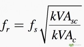 Efectos de los armónicos en motores y generadores, transformadores, condensadores, etc. 1 formula resonancia