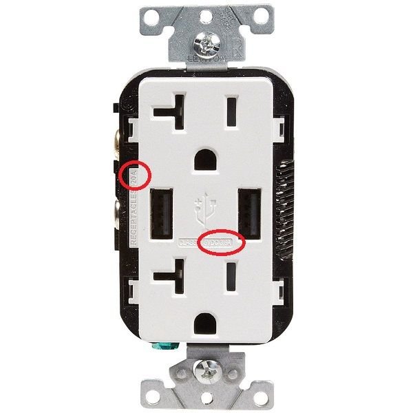 Cómo elegir el mejor tomacorriente USB para tu hogar o casa 2 salida usb 20A