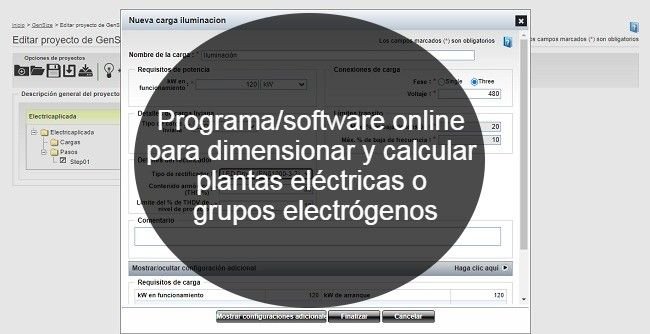 Ingreso de cargas en software de plantas electricas cummins
