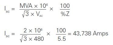 Como calcular arco eléctrico, ejemplos, EPP, NFPA 70E y IEEE 1584, limite de protección, categoría de riesgo etc. <strong><font color="E87D23">!!! PREMIUM !!!</font></strong> 6 Calculo de Isc