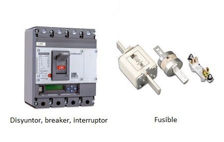 Como calcular arco eléctrico, ejemplos, EPP, NFPA 70E y IEEE 1584, limite de protección, categoría de riesgo etc. <strong><font color="E87D23">!!! PREMIUM !!!</font></strong> 9 Diferencia fusibles y breakers