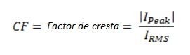 Calculo de distorsión armónica de corriente y voltaje (THDi, THDv, TDD) - IEEE 519. <strong><font color="E87D23">!!! PREMIUM !!!</font></strong> 12 Factor de cresta
