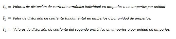 Calculo de distorsión armónica de corriente y voltaje (THDi, THDv, TDD) - IEEE 519. <strong><font color="E87D23">!!! PREMIUM !!!</font></strong> 10 Variables en las formulas