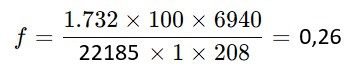 Calculo y Calculadora de Cortocircuito Básico método bus infinito o Punto a punto <strong><font color="E87D23">¡¡¡ PREMIUM !!!</font></strong> 13 Formula ejemplo calculo de F cortocircuito