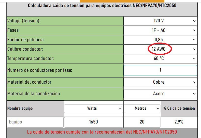 Caída de tensión o voltaje - Calculadora, formula, causas, efecto, solución, máxima admisible 15 Solucion problema de caida de tension microondas