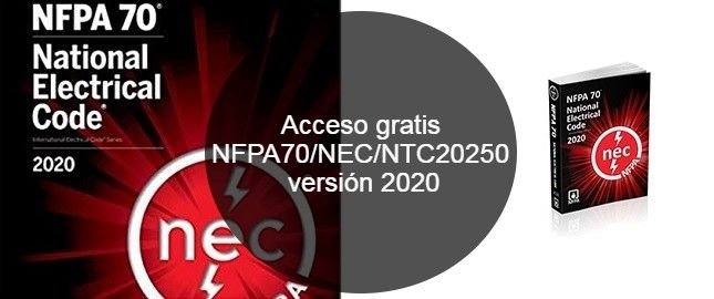 Acceso gratis a nfpa70 o nec ntc2050 2020