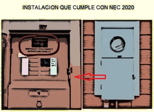 Cambios NEC/NFPA70 2020 residenciales mas importantes<strong><font color="E87D23">¡¡¡ PREMIUM !!!</font></strong> 1 Instalacion de desconexion electrica exterior en casa que cumple con NEC - NFPA70 2020