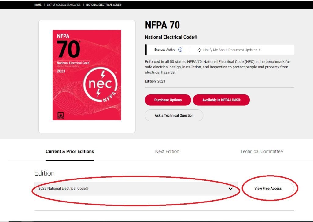 acceso-gratuito-a-normas-nfpa-70 acceso gratuito a normas nfpa 70