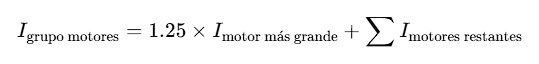 Cálculo y calculadora de demanda eléctrica industrial según NEC 2023 paso a paso<strong><font color="E87D23">¡¡¡ PREMIUM !!!</font></strong> 1 Formula motores